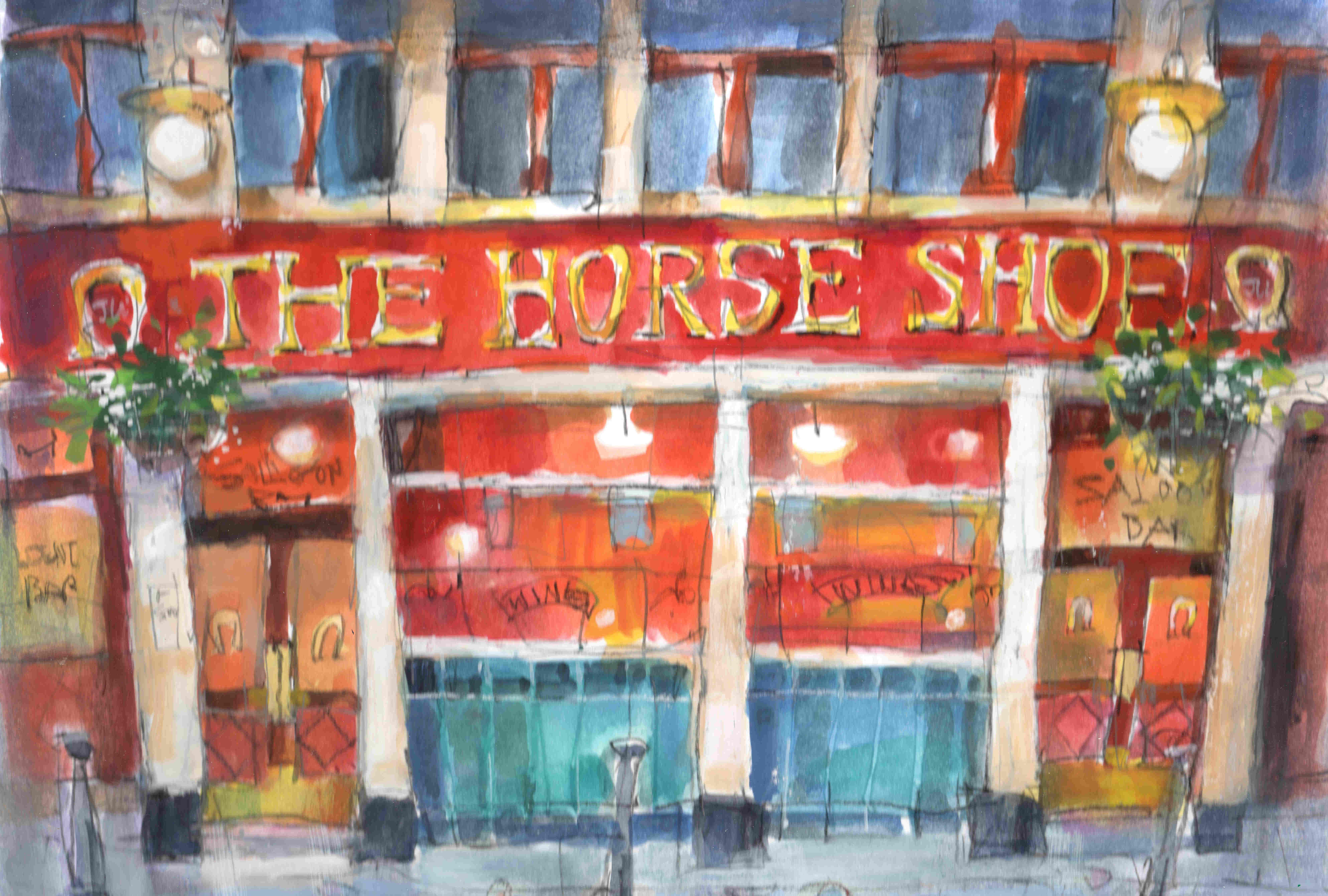 'Horseshoe Bar' by artist Ron Eardley